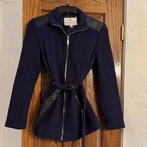 Guess Women's Dark Blue Blazer with Black Details